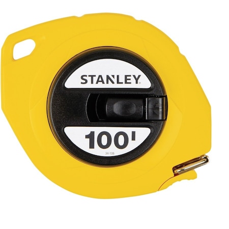 Bostitch Tape Measure, 100' Long, 5-7/8"x6-7/8"x3/4", Yellow BOS34106